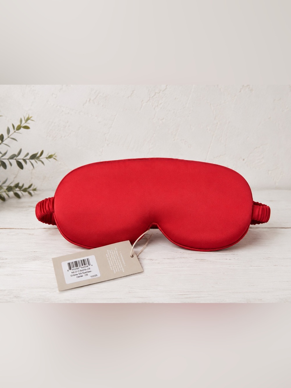 Negative Underwear Cherry Red Cerise Eclipse Ultra Soft Silk Sleep Eye Mask NWT